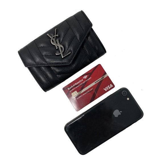 Saint Laurent Monogram Flap Leather Wallet - Picture 4 of 7